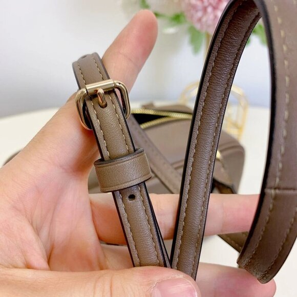 Coach CT776 Satchel Crossbody Bag in Im/Dark Stone - Picture 9 of 10